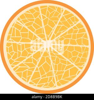 image géométrique vectorielle stylisée d'un orange Illustration de Vecteur