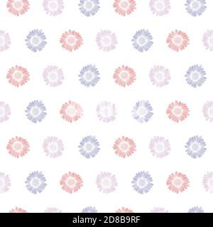 Motif vectoriel sans couture avec fleurs délicates Illustration de Vecteur