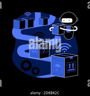 Systèmes de tri illustration abstraite du vecteur de concept. Illustration de Vecteur