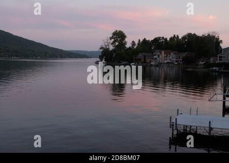lac keuka sur les lacs Finger, New York Banque D'Images