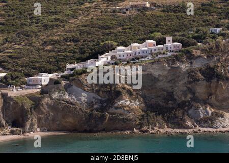 Maisons colorées à Ponza Banque D'Images