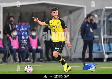 Tokyo, Japon. 28 octobre 2020. Cristiano de Kashiwa Reysol lors de la J.LEAGUE Division 1 1-3 entre le FC Tokyo 2020 Kashiwa Reysol au stade Ajinomoto à Tokyo, Japon, le 28 octobre 2020. Credit: AFLO/Alay Live News Banque D'Images