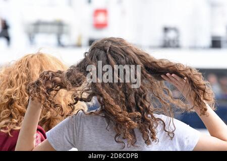 Cheveux femme Banque D'Images