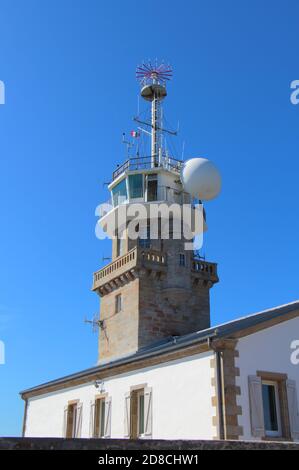 L'extérieur de la Pointe du Raz à Plogoff sémaphore Banque D'Images