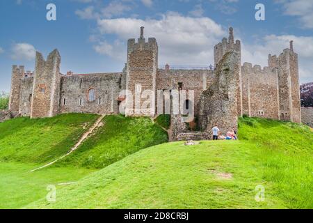 vue sur le château de framingham suffolk, royaume-uni Banque D'Images