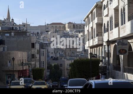 Bethléem, בית לחם, Palestine, بيت لحم, Israël, Izrael, ישראל, Palestiyna, دولة فلسطين; une des rues typiques de la ville. Eine der Strößen. Banque D'Images