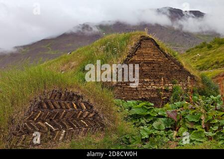 Tourbières Laufas, Islande Banque D'Images