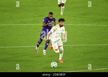 Orlando, Floride, États-Unis. 28 octobre 2020. Atlanta United Midfidelder Marcelino Moreno #10 fait une course au stade Exploria à Orlando Florida USA le mercredi 28 octobre 2020. Crédit photo: Marty Jean-Louis crédit: Marty Jean-Louis/Alamy Live News Banque D'Images