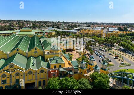 Gold Reef City Casino vue aérienne, Johannesburg, Afrique du Sud Banque D'Images