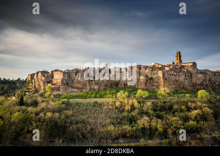 Ville de Pitigliano en Toscane, Italie Banque D'Images