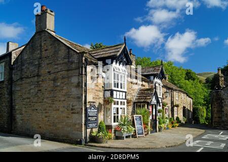 Royaume-Uni, Derbyshire, Peak District, Edale, The Old Nags Head Pub Banque D'Images