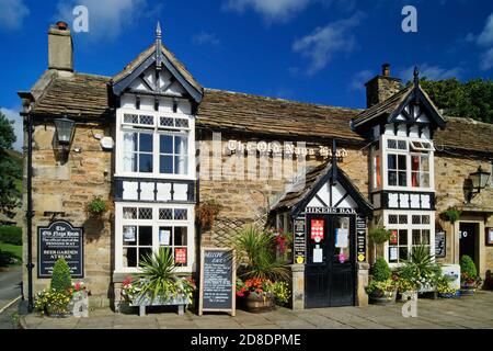 Royaume-Uni, Derbyshire, Peak District, Edale, The Old Nags Head Pub Banque D'Images