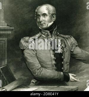 ALEXANDER FRASER, 17e Lord Saltoun (1785-1853) noble écossais qui général de l'Armée britannique Banque D'Images