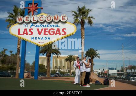 Bienvenue à Las Vegas, Nevada Banque D'Images