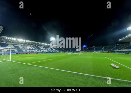 Stadio Atleti Azzurri d'Italia (Gewiss Stadium) avant la Ligue des champions de l'UEFA, la scène du Groupe, le match de football du Groupe D entre Atalanta BC et la AFC AJ C Banque D'Images