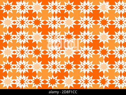 Papier peint à motif soleil, style orange Banque D'Images