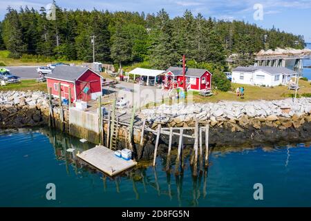 McLoons Lobster Shack, South Thomasston, Maine, États-Unis Banque D'Images