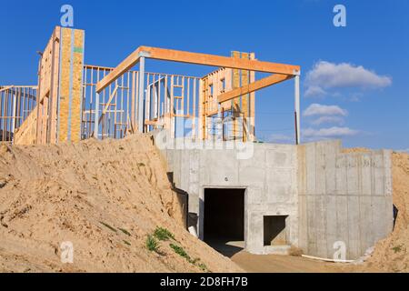 Construction, Temecula Valley Winery, le sud de la Californie, USA Banque D'Images