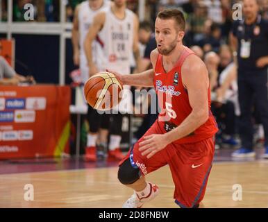 José Juan Barea - équipe de basketball de Porto Rico. Tournoi FIBA OQT, Belgrade 2016 Banque D'Images