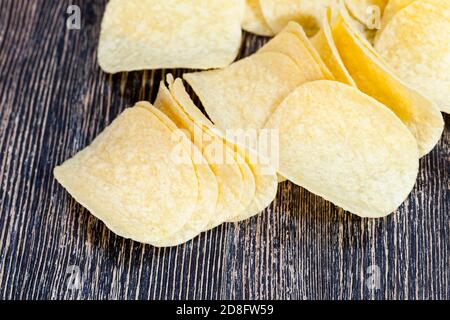 Golden Chips, gros plan Banque D'Images