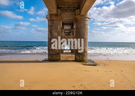 Porto Santo Pier - Vila Baleira Banque D'Images