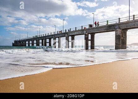 Porto Santo Pier - Vila Baleira Banque D'Images