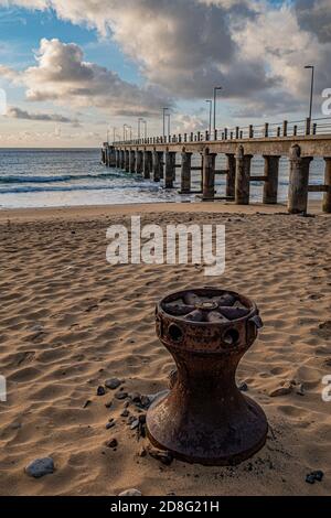 Porto Santo Pier - Vila Baleira Banque D'Images