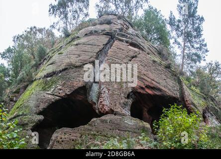 Autour du Royaume-Uni - Nanny's Rock, Kinver Edge, Banque D'Images