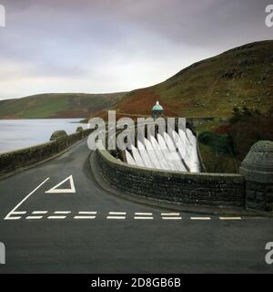 Barrage Garreg DDU Elan Valley pays de Galles Royaume-Uni Banque D'Images