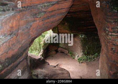 Autour du Royaume-Uni - Nanny's Rock, Kinver Edge, Banque D'Images