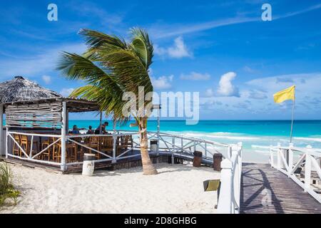 La province de Villa Clara, Cuba, l'archipel Jardines del Rey, Cayo Santa Maria, Playa Santa Maria Banque D'Images