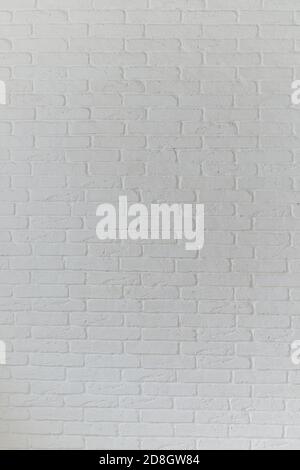 Grand fond de motif de texture de mur en brique blanche verticale Banque D'Images