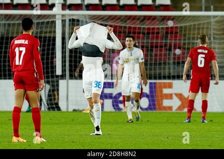 Hrvoje Smolciclof de HNK Rijeka lors de l'UEFA Europa League, Group Stage, match de football du Groupe F entre AZ Alkmaar et HNK Rijeka le 29 octobre 2 C. Banque D'Images