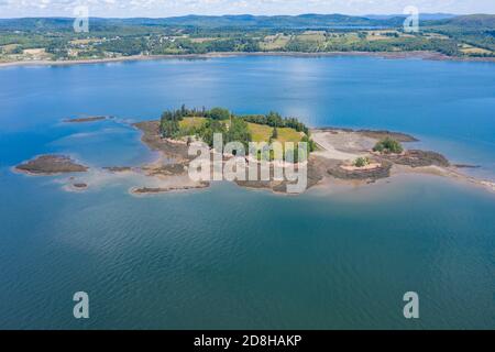 Site historique international de l'île de Sainte-Croix, Calais, Maine, États-Unis Banque D'Images