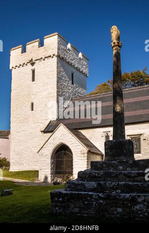 Royaume-Uni, pays de Galles, Glamorgan, Barry, Porthkerry, Église St Curig Banque D'Images