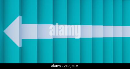 Les escaliers bleus avec une flèche affichent l'illustration 3d Banque D'Images