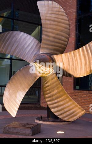 Monument au sous-marin Musée de l'OMSI à Portland, Oregon, USA Banque D'Images