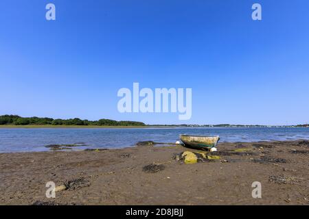 Plage de Conleau, vannes - Golfe du Morbihan, Bretagne, France Banque D'Images