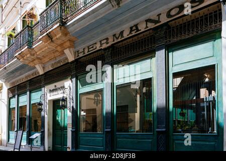 Le restaurant la Imprenta est un ancien espace rénové où, dans le passé, il y avait la Habanera Printing. La Habana - la Havane, Cuba, l'Amérique latine et le Banque D'Images