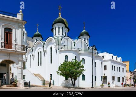 La cathédrale orthodoxe notre-Dame de Kazan est une cathédrale orthodoxe russe située dans la vieille ville historique de la Havane, Cuba, sous la juridiction de la République Banque D'Images