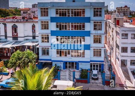 Vue surélevée de M Street. El Vedado. La Habana - la Havane, Cuba, Amérique latine et Caraïbes Banque D'Images