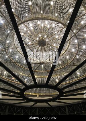 Chandelier, The Ritz-Carlton Hotel, Philadelphie, États-Unis Banque D'Images