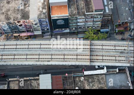 Vue de la banlieue de Bangkok, Thaïlande Banque D'Images