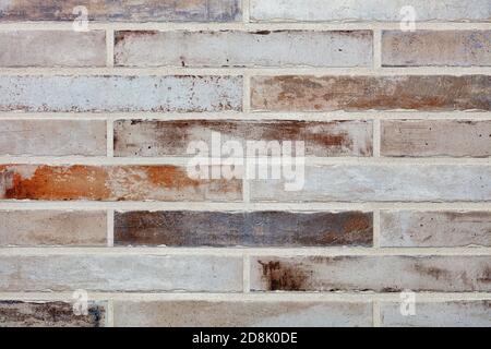 Texture et arrière-plan d'un mur fait de vieilles briques sous forme de briques. Banque D'Images