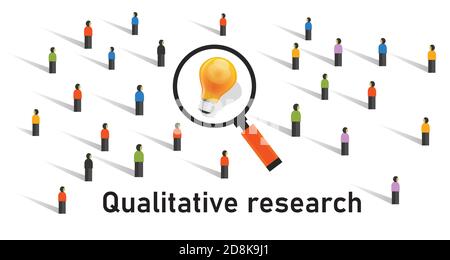 enquête statistique sur la méthode de recherche qualitative obtenez des données de l'étude de marché analyse Illustration de Vecteur