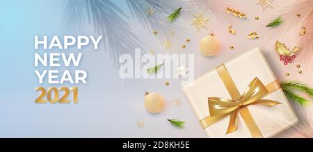 Bannière Noël et nouvel an Illustration de Vecteur