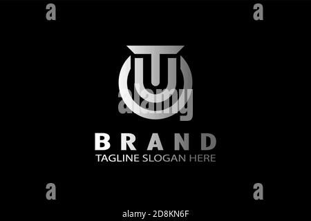 Logo lettre tu. Illustration de Vecteur