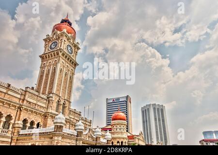 Place Merdeka, Kuala Lumpur, HDR image Banque D'Images