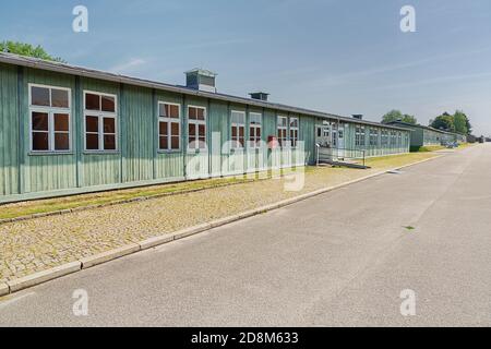 Éditorial : MAUTHAUSEN, HAUTE-AUTRICHE, AUTRICHE, 13 août 2020 - casernes et place d'appel de rôle dans le camp de concentration de Mauthausen Banque D'Images
