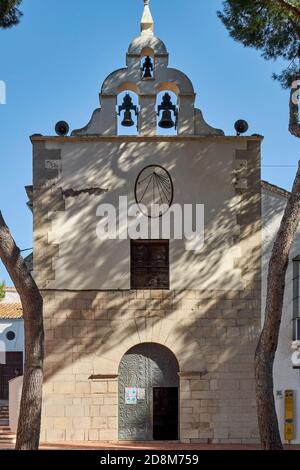 Hermitage Mare de Déu de Gràcia (Virgen de Gracia) style baroque du XVIe siècle avec l'ancien Saint patron de la ville de Vila-Real, Castellon, Espagne Banque D'Images